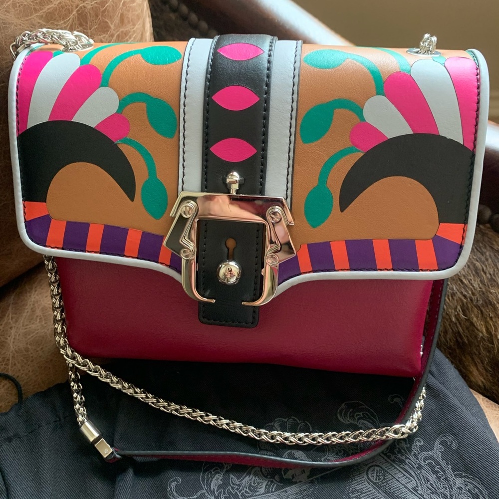 Leather shoulder bag by Paula Cademartori new
